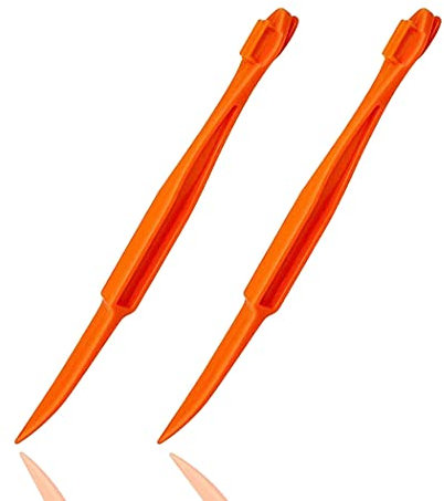 Orange Peeler Tools Citrus Peel Cutter Plastic Fruit Vegetable Slicer Cutter Lemon Peeler Opener Remover Fruit Tools Kitchen Accessories Cooking Knife Kitchen Gadget Tool,2 Pack (Orange)