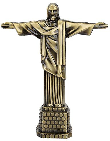 Lsaardth Brasilien Christus-Statue-Modell, Brasilien-Christus-Statuen-Modell Tourismus-Andenken-Weltberühmte Wahrzeichen Desktop-Dekor für Zuhause