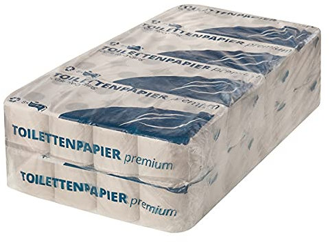 64 Rollen WC Toilettenpapier Klopapier 2 lagig 250 Blatt Klosettpapier RC weiß