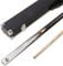 Jonny 8 Ball White Marble 2pc Centre Joint Pool Snooker Cue 9mm Tip Black Reinforced Case