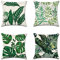 Artscope wasserdichte Kissenbezugen, 4 Stück Grün Tropische Pflanzen Kissenhülle Atmungsaktiv Kissen Fall für Outdoor Balkon Terrasse Patio Garten Bauernhaus Dekor 50 x 50cm