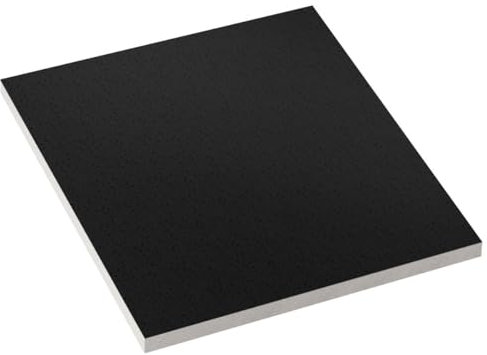 CALGARY | 10-er Set Deckenplatten | Schwarz Deckenpaneele | 59,5 x 59,5 cm | Dicke:12 mm | Oberfläche: mit Streulochungen | Mineralfaserplatte | Rasterdeckenplatten