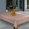 laro Wachstuch-Tischdecke Abwaschbar Garten-Tischdecke Wachstischdecke PVC Plastik-Tischdecken Eckig Meterware Wasserabweisend Abwischbar AQ, Muster:Rosa geprägt Metallic Ornament, Größe:140x220