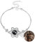 Liskanap 925 Sterling Silber Personalisierte Foto Armband mit Bild Projektion Armband im Stein Ich liebe dich Armband 100 Sprachen für Damen Herz Denkmal der Liebe Schmuckgeschenk (Silber-Stern)