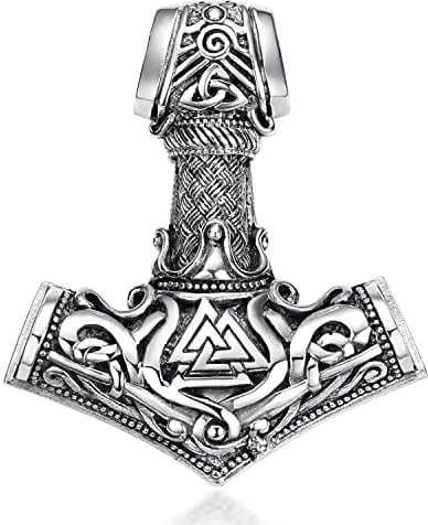 MATERIA by Matthias Wagner Thors Hammer Anhänger Silber 925 - Keltischer Kettenanhänger Herren KA-98