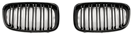 LST Frontziergitter Nieren Doppelsteg Schwarz glänzend kompatibel mit BMW 1er F20 F21 VAN 2011-2015