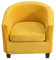 CHNSHOME Housse de Fauteuil Cabriolet Club 2 Pièces Housse de Chaise de Bar Extensibles Couvre Fauteuil Cocktail Tullsta Gingembre
