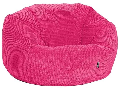 Gilda Giant Classic Corduroy Beanbag Delivered Filled (Pink)