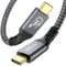 240W USB C Kabel auf USB C 50CM, 20Gbps Datenkabel USB 3.2 Gen2×2 Typ C Ladekabel 4K 60Hz Videoübertragung PD3.1 USB-C Schnellladekabel für iPhone 15 Pro/Laptop/Monitor/Samsung S23 S22 S21
