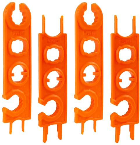 FAELNK 2 Paar Solar Schraubenschlüssel Solar Werkzeug MC4 Stecker für Solarpanel-Kabel Schnellspanner Männlich/Weiblich Trennwerkzeug Solar Panel Connector PV Solarstecker Solarpanel Stecker Orange
