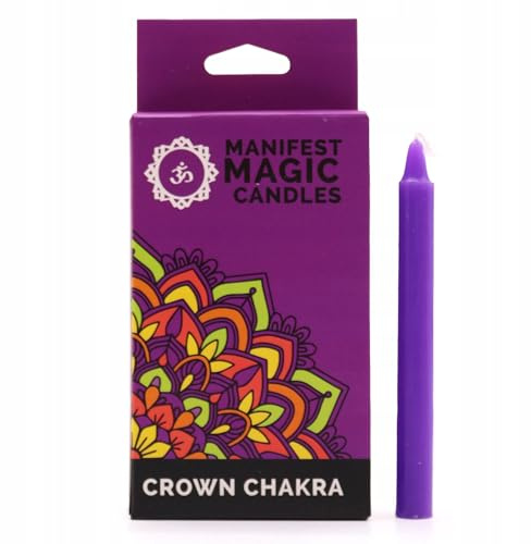 Candele Magiche Manifest (confezione da 12) - Viola - Chakra della Corona