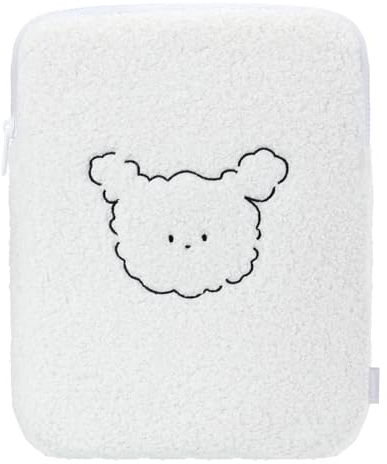 Dadanism Funda para Tableta de 9-11 Bolsa Protectora para iPad 10.ª Gen 10,9, iPad (A16) 11, iPad Air/Pro 11, iPad 9/8/7.ª Gen 10,2, iPad Air 5/4, Galaxy Tab A9+ 11, Tab M11 11, Perro Blanco