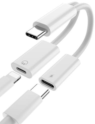 Adaptateur audio USB C vers Lightning pour iPhone 15 Pro Max/iPad 10,adaptateur casque mâle USB C vers connecteur femelle Lightning avec charge rapide USB C 60W pour iPad Pro/Air/Mini/Mac Book Pro