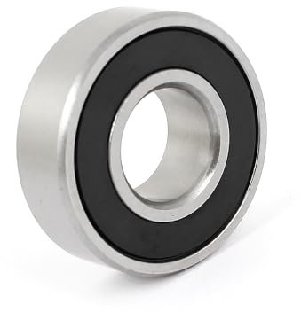 A ABSOPRO 6202RZ Doppelt Abgeschirmte Rillenkugellager Silberton 1 Stück | 15x35x11mm, Material: Metall, Für Elektromotoren, Radlager, Förderanlagen, Nettogewicht: 46g