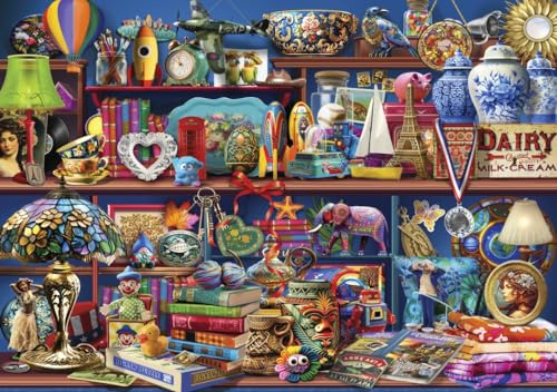 Bluebird Puzzle - Collected - Gesammelt - Puzzle 2000 Teile - Die Regale eines Trödelsammlers - Erwachsenenpuzzle