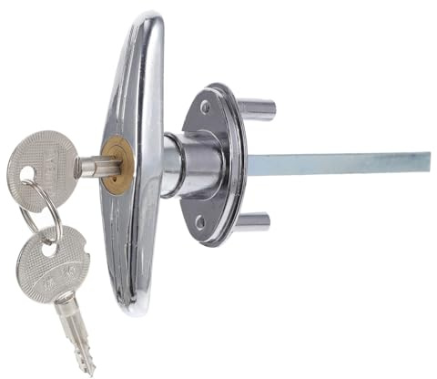 jojofuny Garage Door Lock Kit Locking T-Handles Hardware Locking Emergency Release Lock for Garage Doors – Steel Wire Construction Easy to Use Universally Compatible for Hotels and Stores