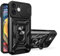 Knoowcase for iPhone 16 Case with Slide Camera Protector Phone Case Built-in Ring Kickstand Armour Military Shockproof Protective Cover compatible with Magnetic Car Mount iPhone 16 Case, Black