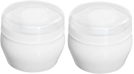 ADOCARN Puderquaste Plüsch 2 Stück Mit Griff Für Kinder Körper Talkumpuder Nach Bad Haut Pflege Reise Zubehör Weiß