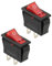 Flaconi Interruptor de Coche,Interruptores,Interruptor con Luz Piloto,Adecuado para todos los Autos,Motocicletas,Autobuses,Barcos,Barcos