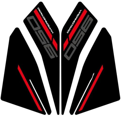 BYLKFC Adesivo Laterale per Serbatoio Carburante Moto per Ducati HYPERMOTARD950 Hypermotard 950 SP Adesivo di Protezione per Serbatoio Adesivi Serbatoio Carburante(Colore 1)