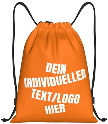 Tingwei Personalisiertes rucksack Turnbeutel mit Kordelzug mit Foto/Logo/Text, personalisierte Sporttasche, Sportbeutel für Herren und Damen,wasserdicht Turnbeutel, Schwimmtasche,Sport