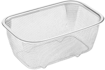 Rechteckiger Siebkorb Edelstahl-drahtkorb, Rechteckiger Abtropfkorb, Feinmaschiges Ölsieb, Edelstahl Frittierkorb, Quadratischer Netzkorb, Zum Abseihen, Sieb, Abtropfen, Spülen Von Obst