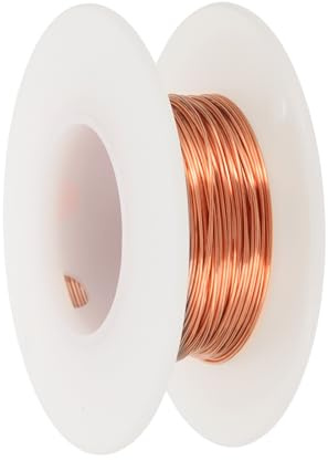 PATIKIL Filo Di Rame Puro Al 99.9% Per Creazione Di Gioielli, Calibro 24 (0.5mm) Filo Artistico In Rame 7.5 Metri Forniture Per Creazione Di Gioielli Per Artigianato Ghirlande