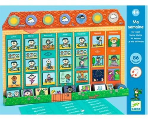 Djeco Meine Woche Magnetkalender 89 Teile