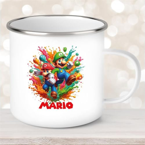 Tazza per bambini smaltata Super-Mario #4
