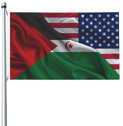 Bandera de EE. UU. de 3x5 pies del Sáhara Occidental. Bandera de los sahar