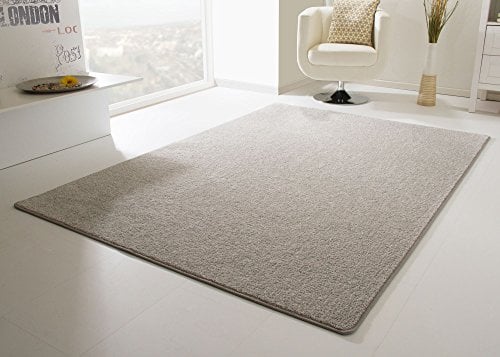 Steffensmeier Kurzflor Teppich Cambridge, Wohnzimmer, Schlafzimmer, in Grau, Größe: 200x200 cm