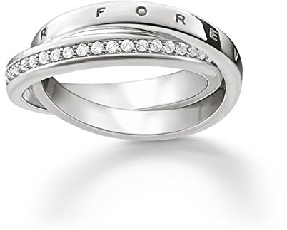 Thomas Sabo Ring Together Forever, Größe 48, Sterlingsilber und Zirkonia, TR2099-051-14