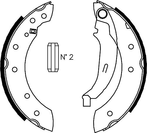 metelligroup 53-0350 Bremsbacken Made in Italy, Ersatzteil für Auto, Kit Bestehend aus 4 Teilen, ECE R90-Zertifiziert