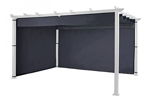 Hartman Roma Pergola Curtain Pack, 4m x 3m - Grey