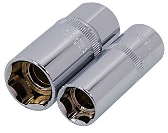 Neilsen CT4015 2Pc 1/2 Drive Magnetic Spark Plug Socket Set - 16mm & 21mm - Chrome Vanadium