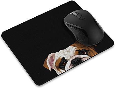 Wirester Mauspad, rutschfest, rechteckig, englische Bulldogge, Mauspad für Zuhause, Büro und Gaming Schreibtisch