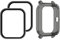 LvBu Schutzhülle und Displayschutzfolie Kompatibel für Amazfit GTS Smartwatch, Weiche Silikon Hülle, gehärtetes Glas schutzfolie [2 Stück] (Schwarz hülle + Foile * 2)