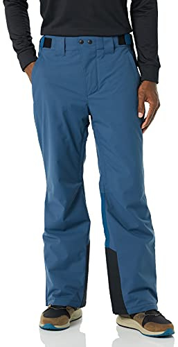 Amazon Essentials Herren wasserdichte Isolierte Schneeskihose, Grünblau Karomuster, XL