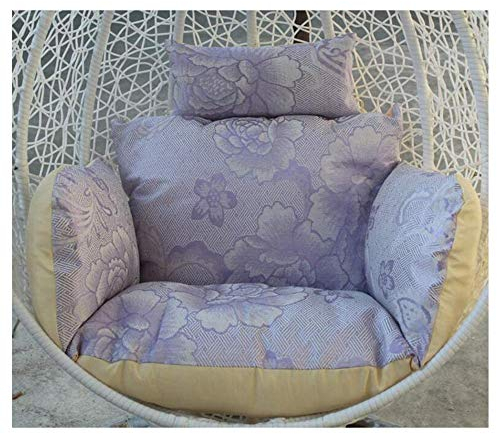 XIAOLIN Hängende Korb-Stuhlkissen - Verdicken Schwingstuhl-Pads ohne Ständer - Terrasse Egg Hängematten-Stuhlkissen für den Garten im Freien - waschbar (Color : 01)