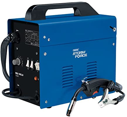 Draper 70050 Storm Force Gasless MIG Welder, 150A Blue One Size