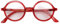 LONDON MOLE Gafas | Gafas de lectura para Artist | Gafas Redondas | Lectores Geniales | Gafas de lectura con estilo | Hombres Mujeres Unisex | Rojo transparente | + 1.0 aumento