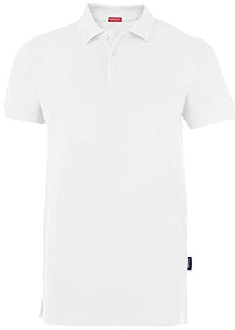 HRM Herren Heavy Performance M Polohemd, White, 6XL