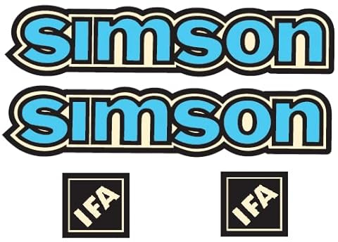 Dekorsatz Simson S50 Tankaufkleber Blau IFA DDR Aufkleber Set