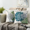 Kissenhülle Blau Green Kissenbezug 40x40 Kissen Bezüge Deko Kissenbezüg Dahlie Herbst Sommer 2er Pack Kissen Grau Outdoor Dekokissen Couchkissen Blume Kissenhüllen Modern Abstrakt Polsterbezüge