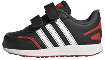 adidas Vs Switch 3 Lifestyle Running Hook and Loop Strap Shoes Mixte Enfant Chaussures de Course, Core Black/Cloud White/Vivid Red, 26 1/2 EU