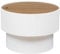 Atmosphera - Table Basse Enola en placage frêne D55cm Blanc