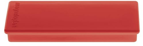 magnetoplan | Rechteck-Magnet | BxLxH 22 x 55 x 8 mm | VE 60 Stk | rot