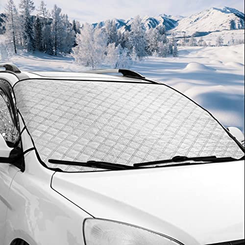 Longing Home Car Windscreen Sun Shade, Car Front Windshield Sunshade Foldable Windscreen Sun Shades Blocks Sun, Car Screen Cover Protector For SUV Truck To Keep Vehicle Cooler (62'' x 50'')