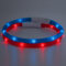 PRECORN 2 Stück LED Silikon Hundehalsband Leuchtend | Rot und Blau | Sicherheits-Halsband Hund | Hunde Leuchthalsband Set aufladbar USB-C | Individuell kürzbar