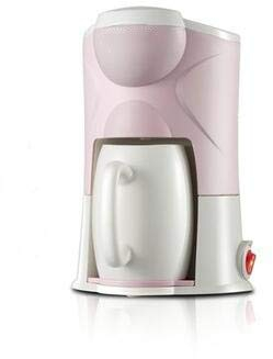 HWSY Elektrische Kaffeemaschine Haushalt Mini Single Cup 300W DIY American Drip Black Coffee Machine Tea Cafe Pot, Pink (Pink) Interesting